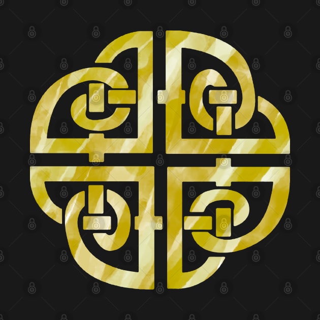 Celtic Dara Knot Yellow by NYXFN