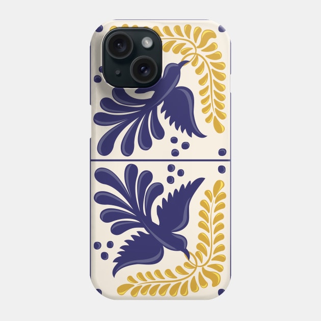 Mexican Talavera Birds Phone Case by Akbaly