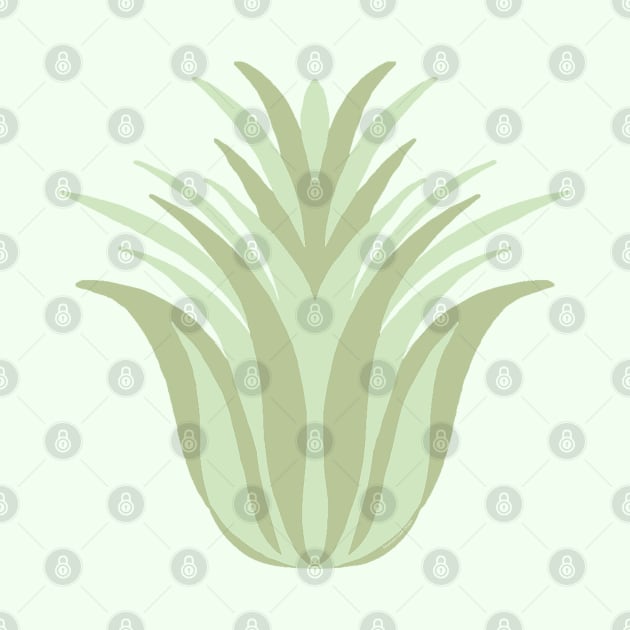 Air Plant Green Tones by Rosemarie Guieb Designs