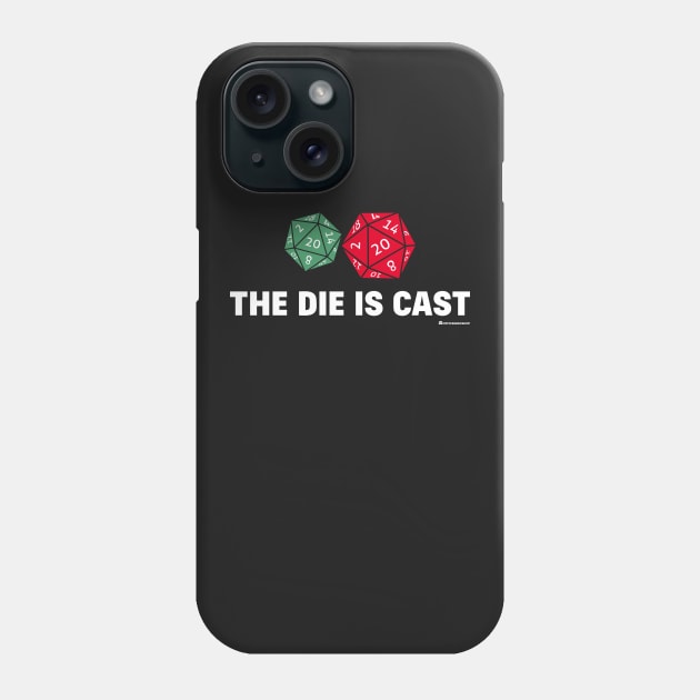 THE DIE IS CAST Phone Case by officegeekshop