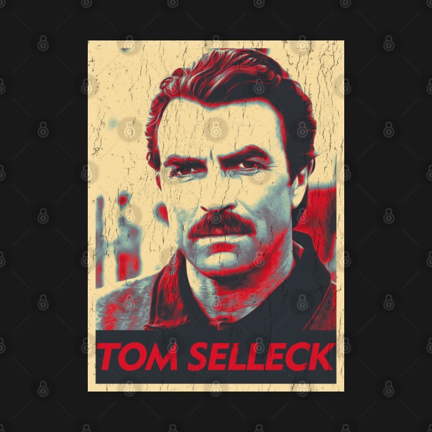 80s Retro pop art Tom Selleck by DudiDama.co