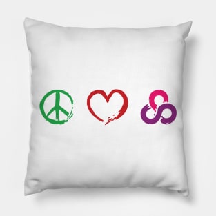 Peace.Love.Roo Pillow