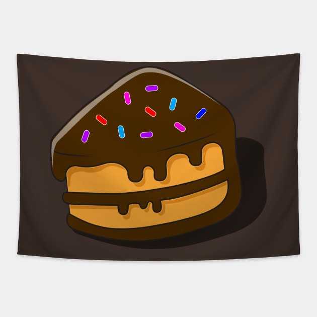 chocolate cake Tapestry by ERIK_SHOP