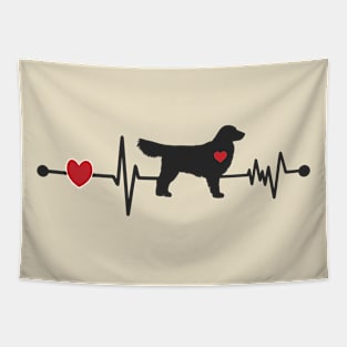 Golden Retriever Heartbeats Tapestry