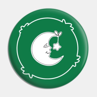 crescent moon and stars Pin