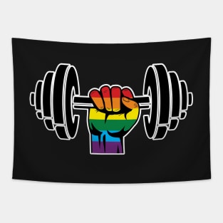 Gay Pride Gym T-shirt Rainbow flag Tapestry