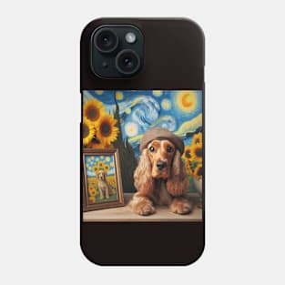 Cocker spaniel watercolor Phone Case