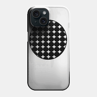 Black circles Phone Case