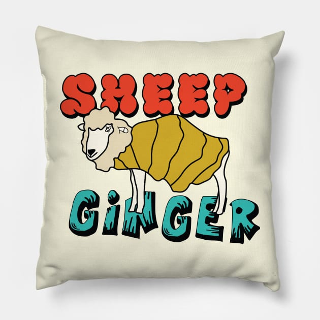 Sheep Ginger Pillow by IAKUKI