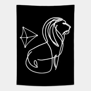 Leo Zodiac Sign Tapestry