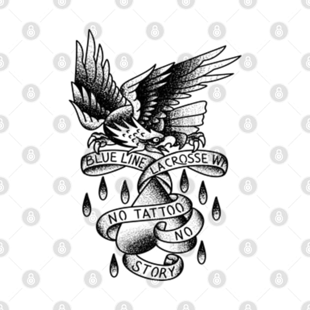 Blue Line Tattoo Eagle Heart No Tattoo No Story by BlueLine Design