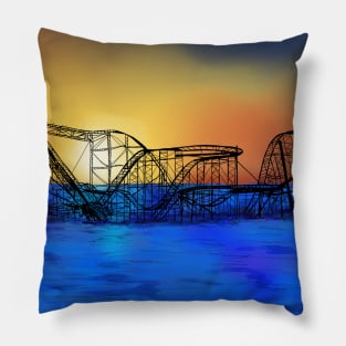 Seaside Heights Roller Coaster Pillow