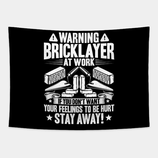 Brickmason Brick Mason Bricklayer Gift Present Tapestry by Krautshirts