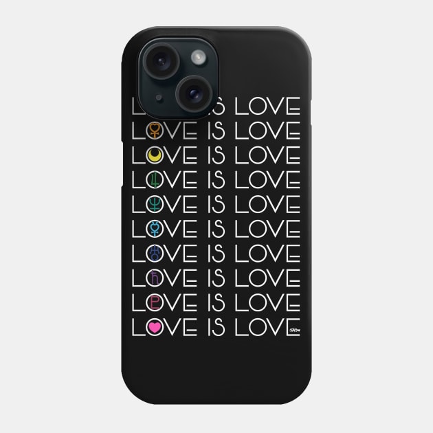 Love is Love x Sailormoon - Dark Phone Case by meownarchy