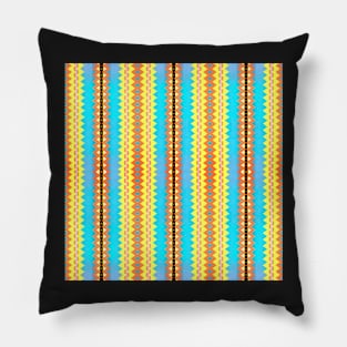 Navajo Colors 37 by Hypersphere Pillow