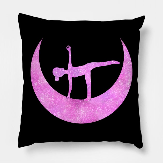 Half Moon Yoga Pose Pillow by RocksNMills