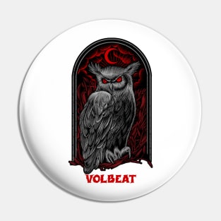 The Moon Owl Volbeat Pin