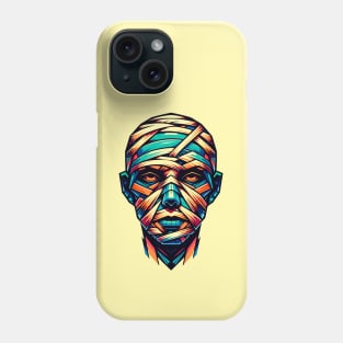 Colorful Geometric Mummy: Low Poly Artwork Phone Case