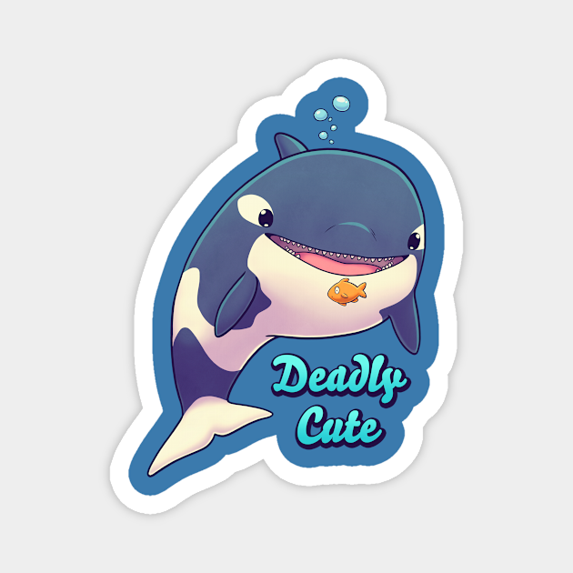 Deadly Cute Orca // Kawaii Whale, Sea Life, Animals - Orca - Magnet ...