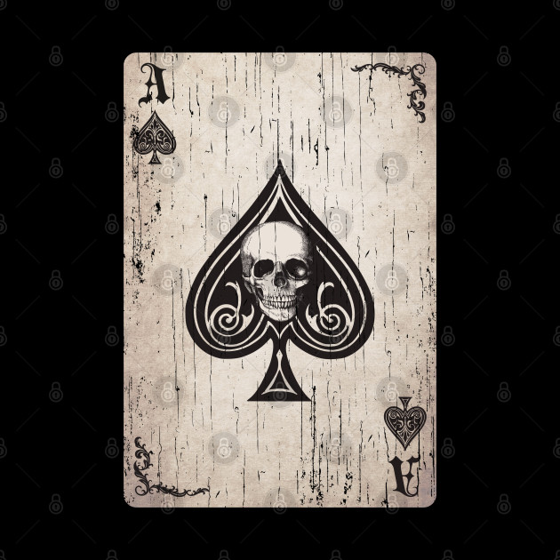 Ace of Spades Death Card - Ace Of Spades Skull - Phone Case