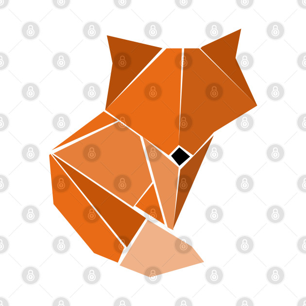 Geometric fox by Heartfeltarts