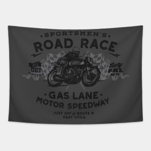 Vintage Motorcycle Race Retro Tee Tapestry