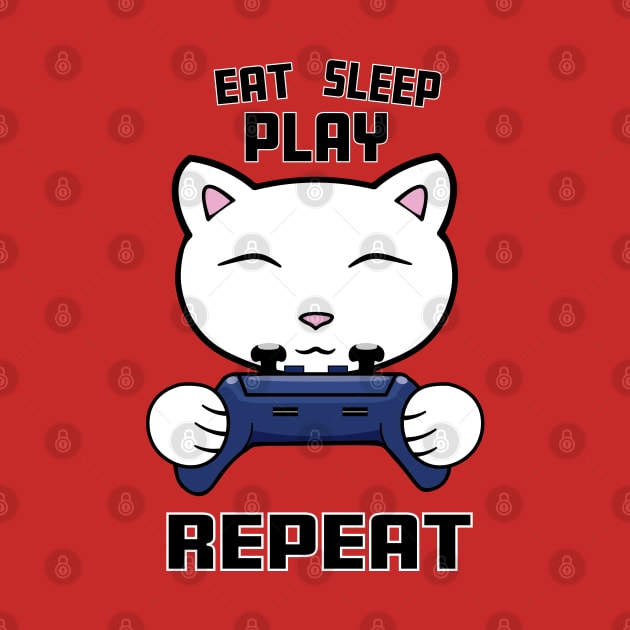 Eat sleep play repeat by Purrfect