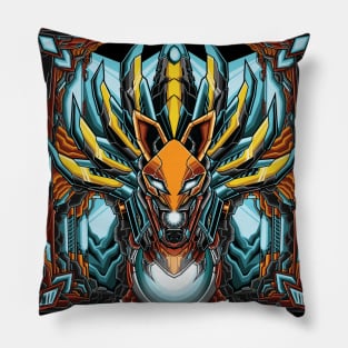 Mechanized Nine Tailed Fox Pillow