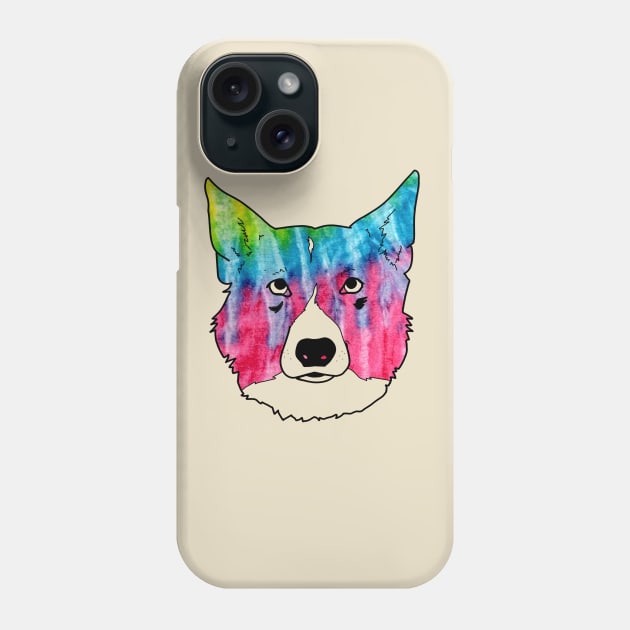 Tie Dye Doggo Phone Case by TaliDe