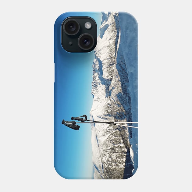 Ski on peak Phone Case by psychoshadow