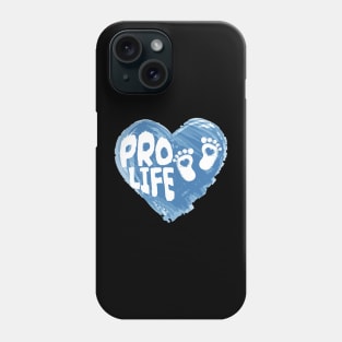 Pro Life - Blue Heart Phone Case