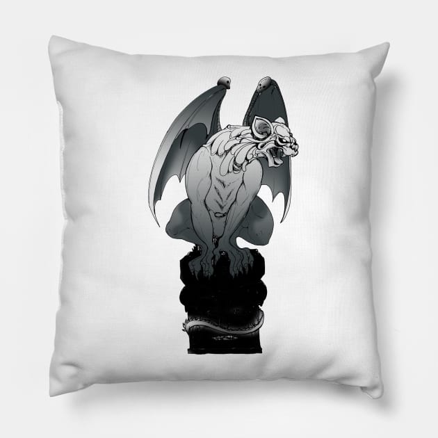 Gargoyle Pillow by Perryology101