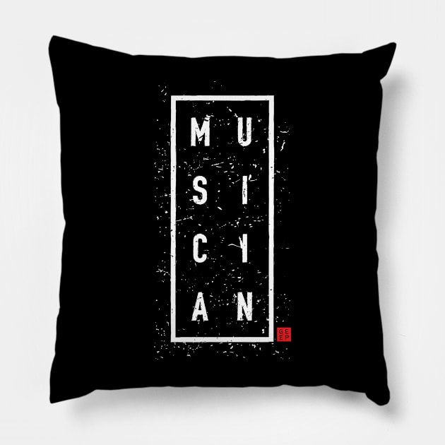 MUSICIAN 2 Pillow by geep44