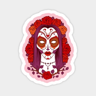 Incredible woman skull Magnet