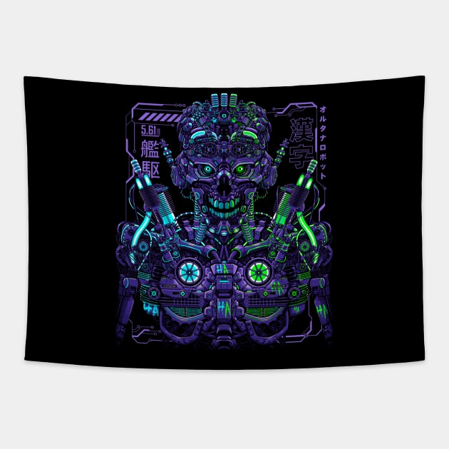 Cyber Robot Tapestry by albertocubatas