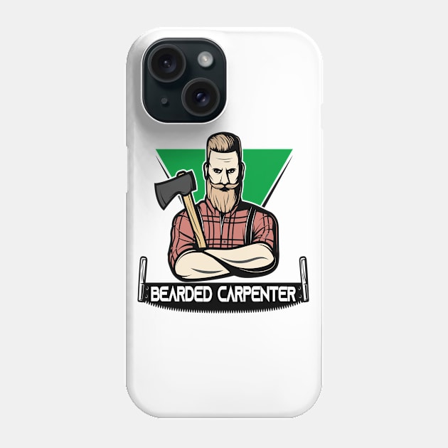 Bearded Carpenter Phone Case by care store