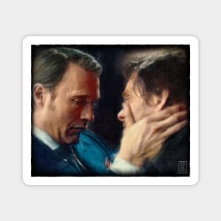 Hannibal and Will in Hannigram Delirium Magnet