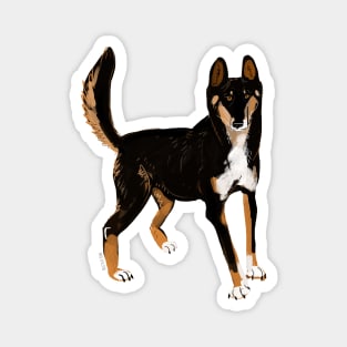 Black Alpine Dingo Magnet