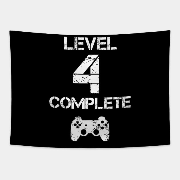 Level 4 Complete T-Shirt - Celebrate 4th Wedding - Gift Tapestry by Ilyashop