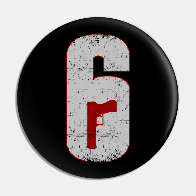 R6 Logo Fan Art Rainbow Six Siege Operators Pin Teepublic