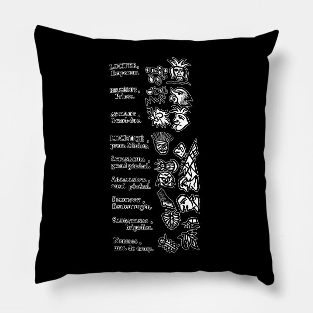 Demons of Le Dragon Rouge Pillow by MacSquiddles