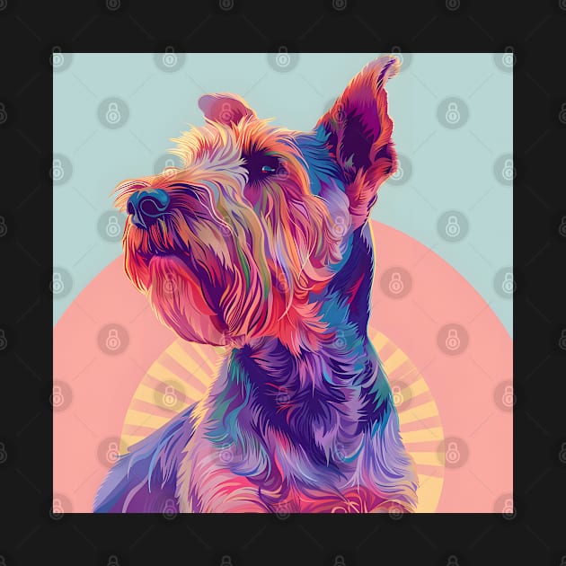 Retro Welsh Terrier: Pastel Pup Revival by NatashaCuteShop