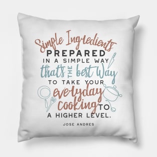 Simple ingredients and everyday cooking design I Pillow