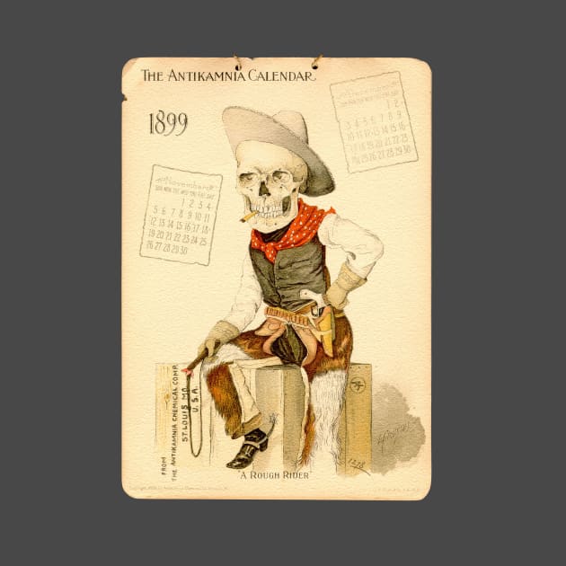 Vintage Skeleton Cowboy by pocketlama