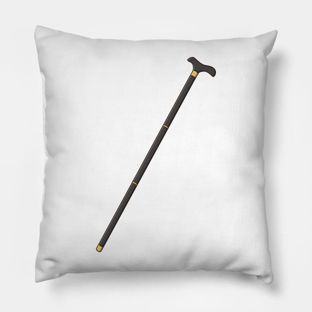 Gentleman Cane Pillow by KH Studio