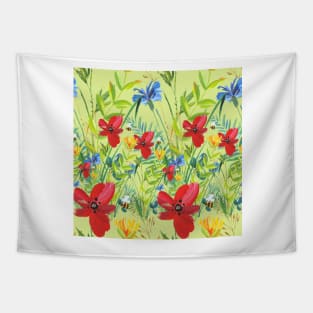 Spring , Summer , Floral Bonanza Tapestry