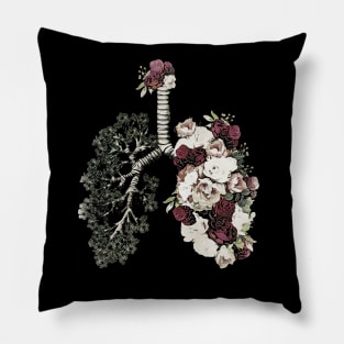 Lung Anatomy / Cancer Awareness 13 Pillow