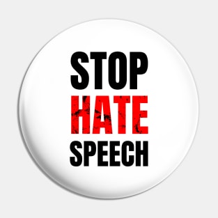 Stop Hate Speech Pin