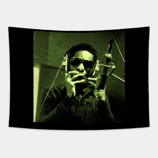 Stevie Wonder Harmonica Light Green Tapestry