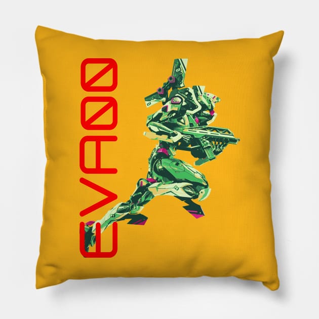 Eva 00 Pillow by Bajingseng